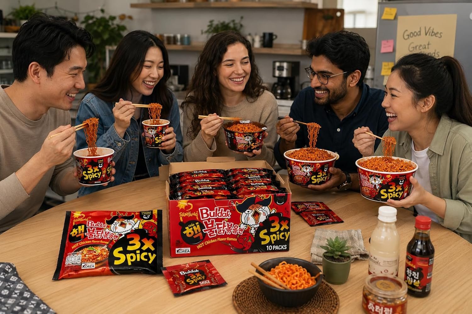 Hot Chicken Flavor Ramen Buldak 3X