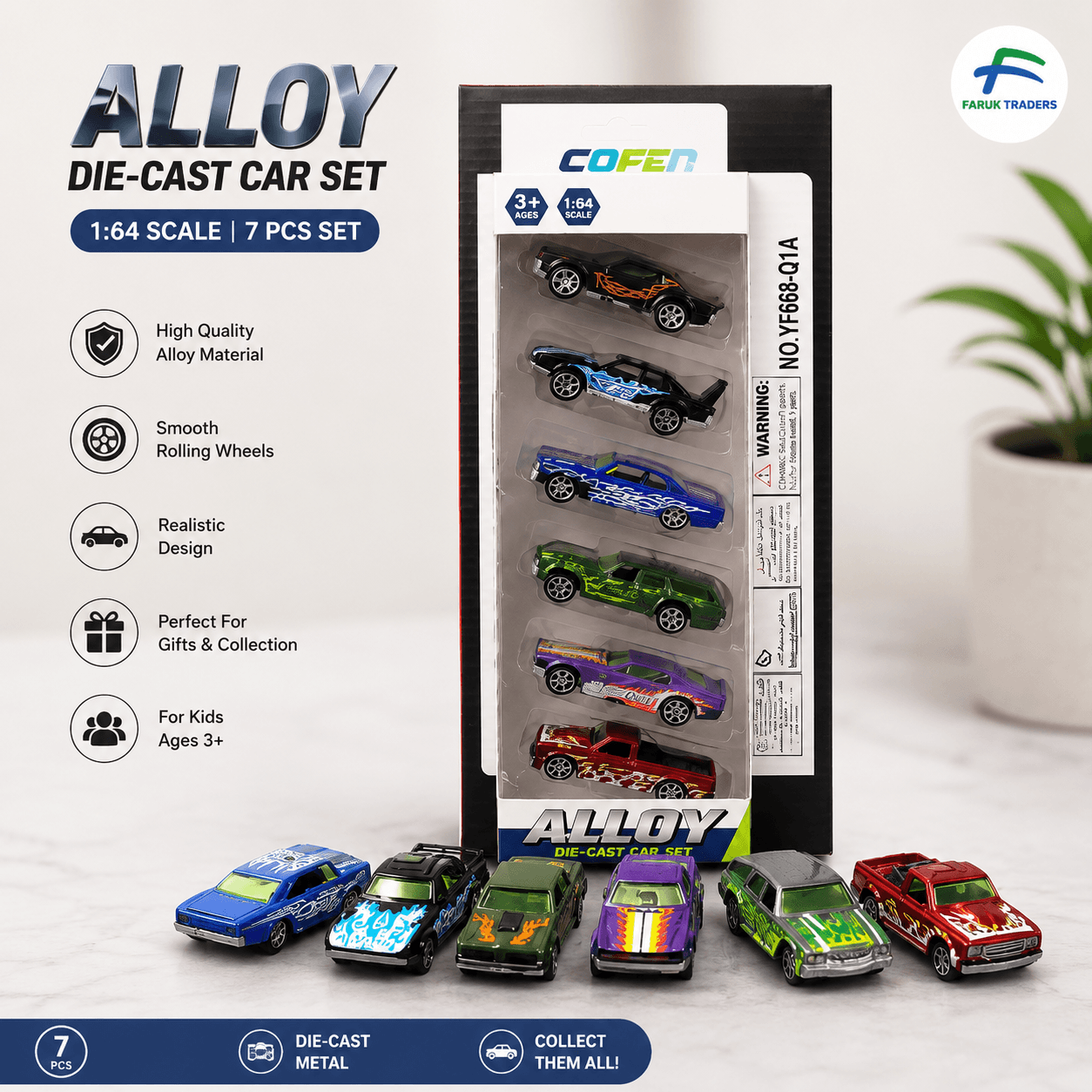 Alloy Die-Cast Car Set 6PCS