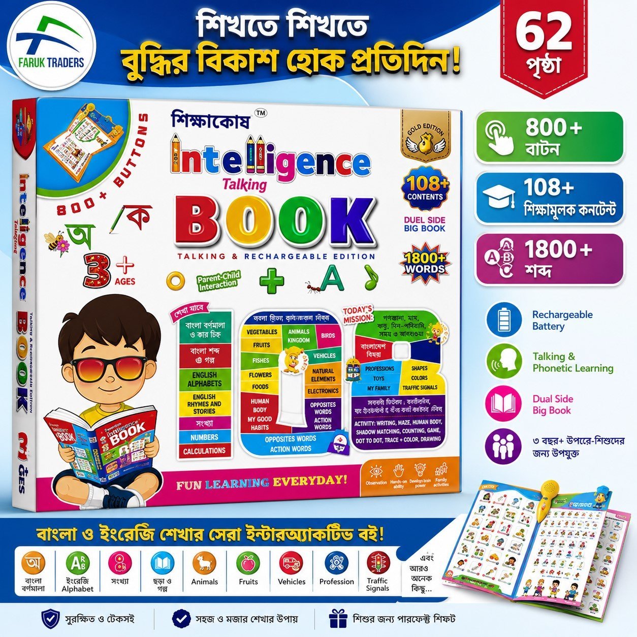 Intelligence Talking Book 62 Pages