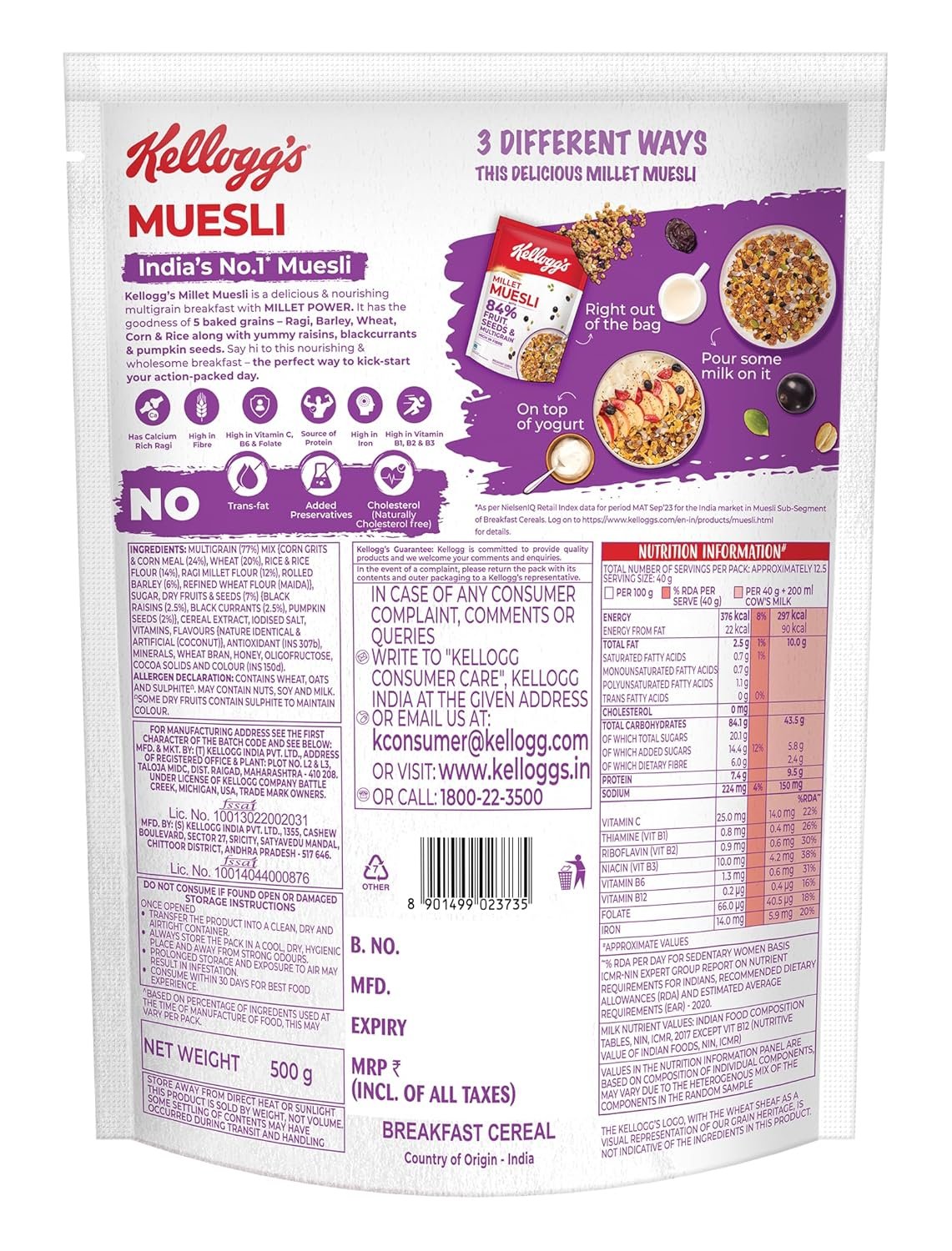Millet Muesli with 500g - Image 5