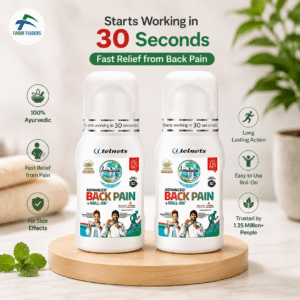 Advanced Back Pain Roll-On massage product by Faruk Traders