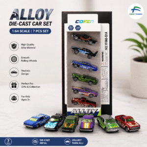Alloy Die-Cast Car Set 7PCS colorful mini metal toy cars for kids by Faruk Traders