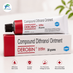 Derobin Compound Dithranol Ointment 30g product packaging