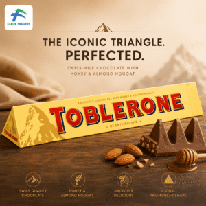 Toblerone Swiss Milk Chocolate with Honey and Almond Nougat – Original Imported Chocolate