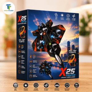 X25 Fighter Aircraft Drone RC Toy with Remote Controller | Faruk Traders Bangladesh