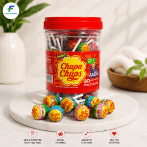 Chupa Chups Assorted Lollipops Jar 30 Pieces Imported Candy – Faruk Traders