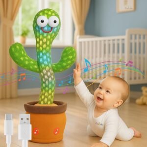 Baby Dancing Cactus Toy light & Music ( Battery Operated )